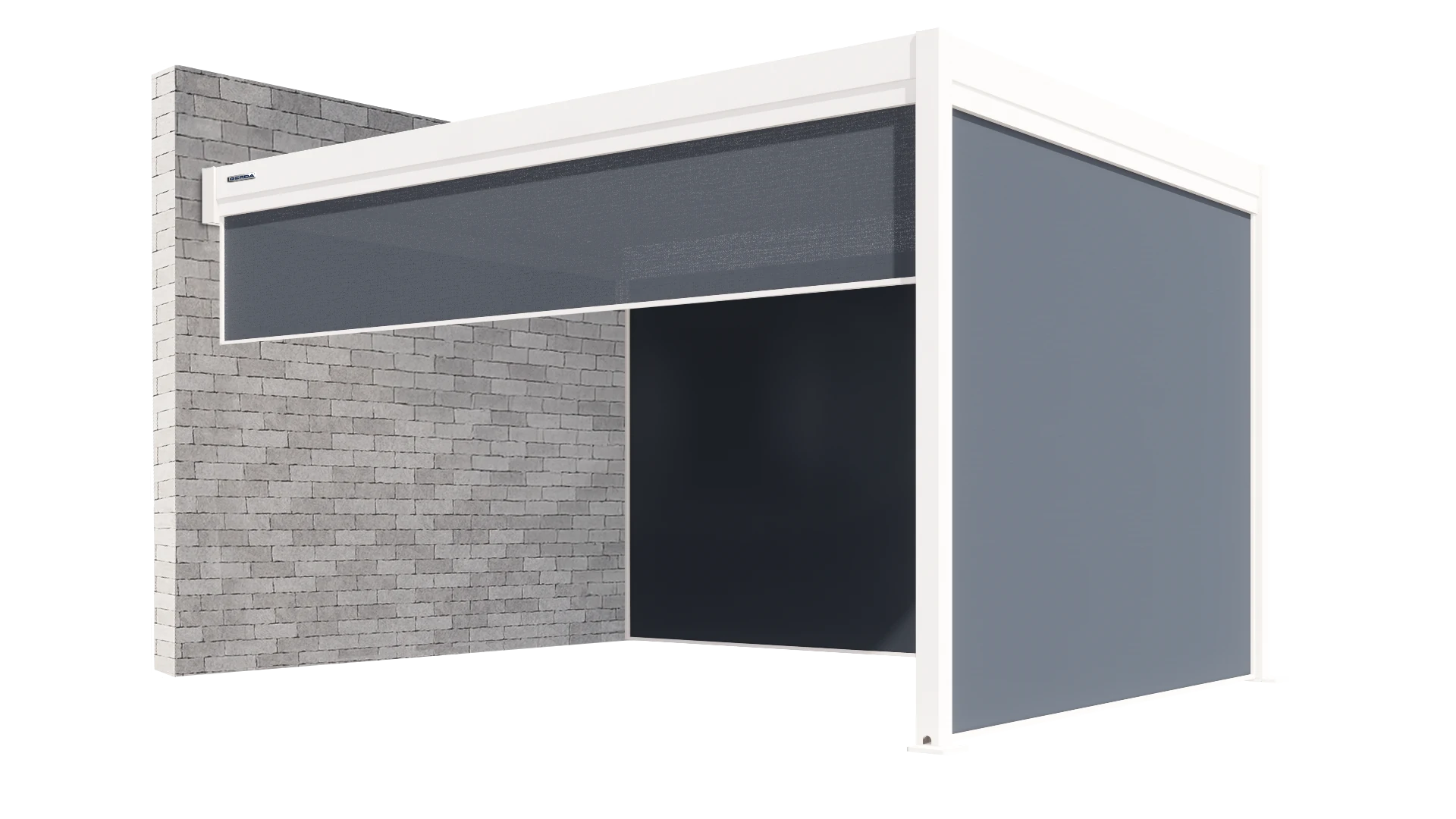 3 rolety 1 na krótszy i 2 na dłuższy bok