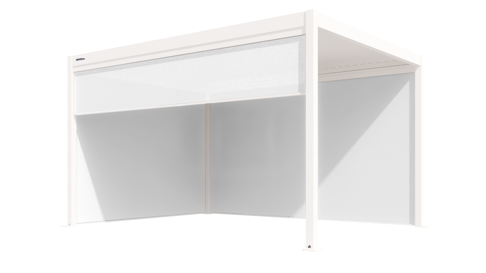 3 rolety 1 na krótszy i 2 na dłuższy bok