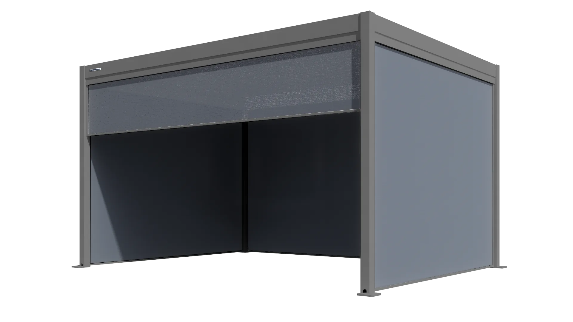 4 rolety 2 na krórszy i 2 na dłuższy bok